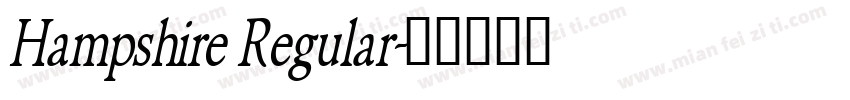 Hampshire Regular字体转换